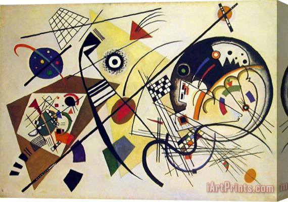 Wassily Kandinsky Durchgehender Strich Stretched Canvas Print / Canvas Art