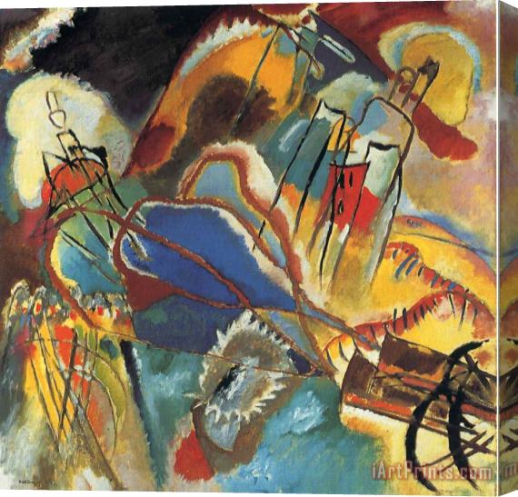 Wassily Kandinsky Improvisation 30 Cannons 1913 Stretched Canvas Painting / Canvas Art
