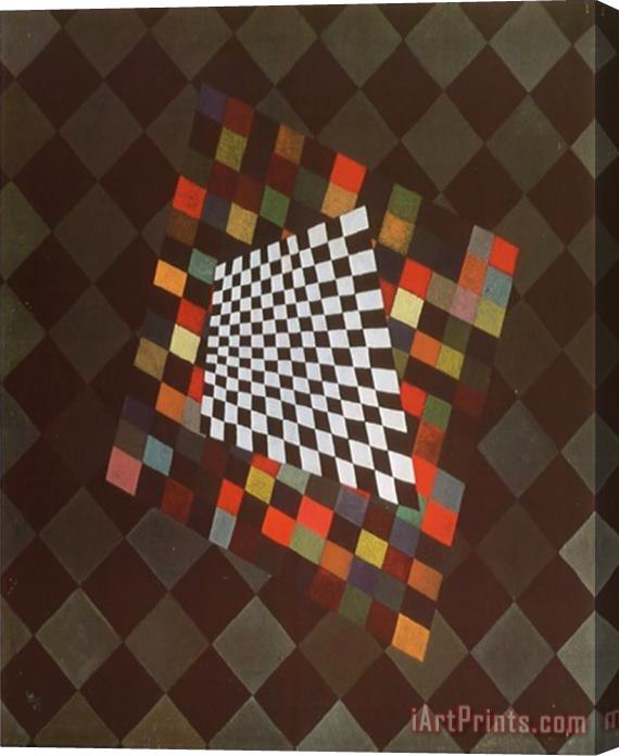 Wassily Kandinsky Quadrat Stretched Canvas Painting / Canvas Art