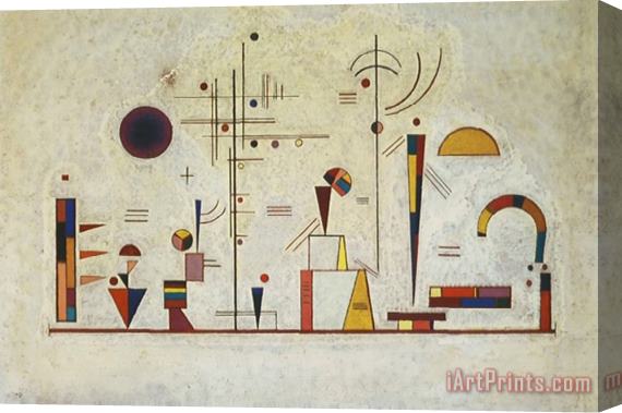 Wassily Kandinsky Seriousness Fun Stretched Canvas Painting / Canvas Art