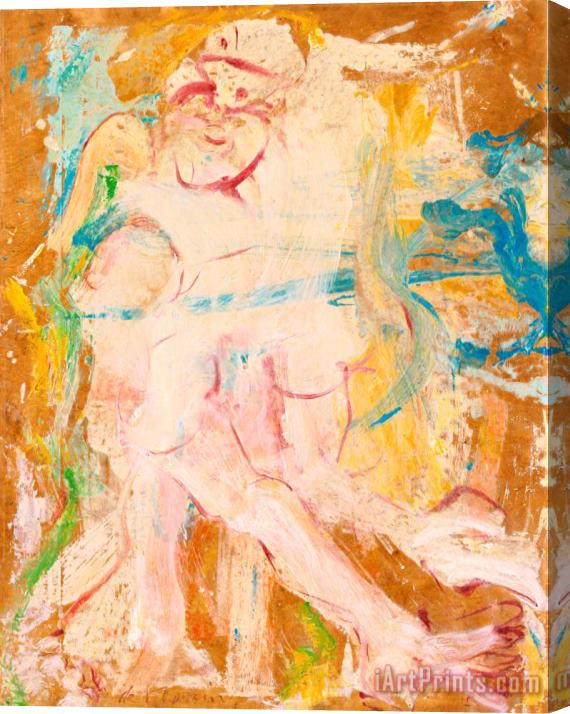 Willem De Kooning Woman in a Landscape Stretched Canvas Print / Canvas Art