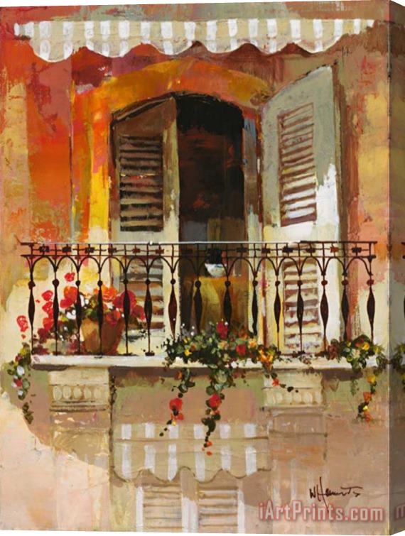 willem haenraets Balcony I Stretched Canvas Painting / Canvas Art