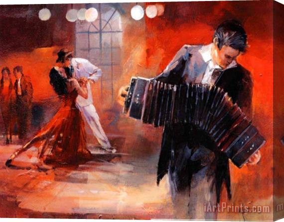 willem haenraets Bandoneon Stretched Canvas Painting / Canvas Art