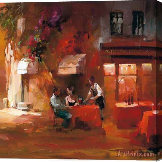 willem haenraets Dinner for Two Iii Stretched Canvas Print / Canvas Art