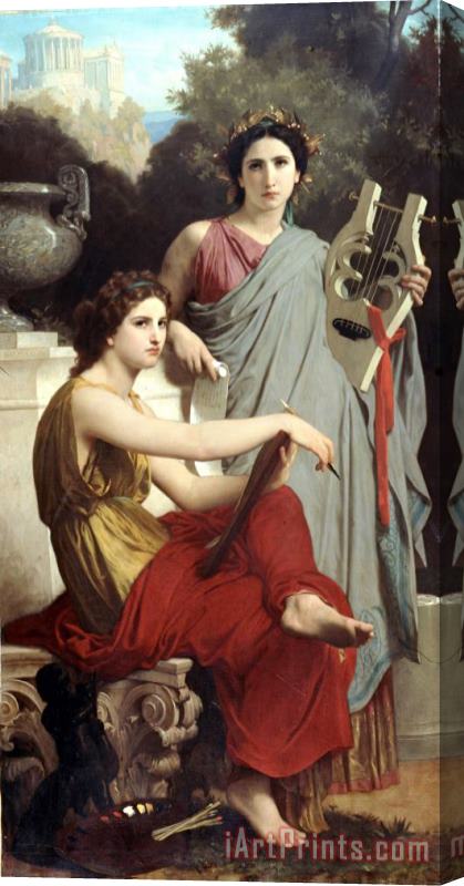 William Adolphe Bouguereau Art And Literature Stretched Canvas Print / Canvas Art