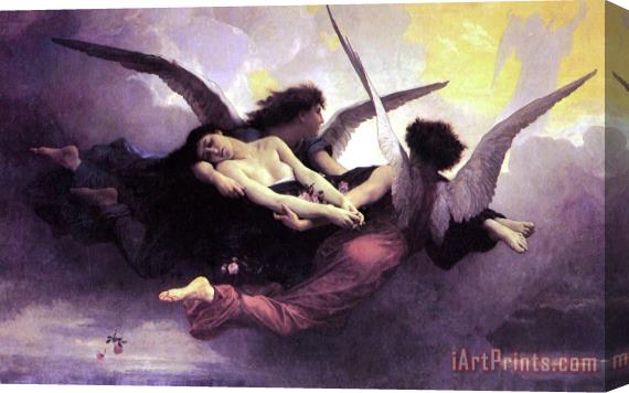 William Adolphe Bouguereau Soul Carried To Heaven Stretched Canvas Print / Canvas Art