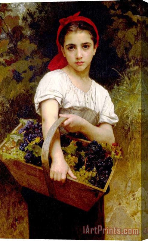 William Adolphe Bouguereau The Grape Picker Stretched Canvas Print / Canvas Art