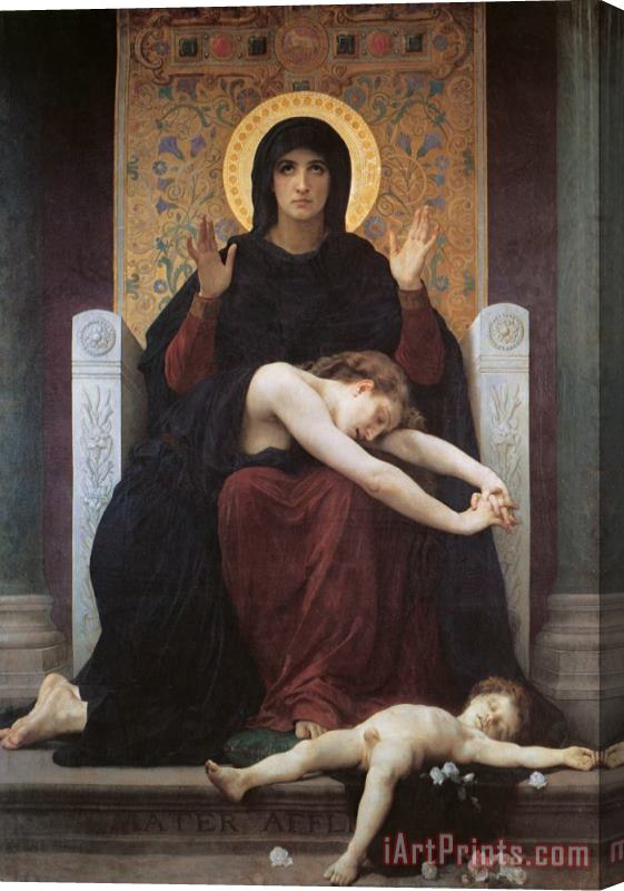 William Adolphe Bouguereau The Virgin of Consolation Stretched Canvas Painting / Canvas Art