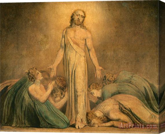 William Blake Christ Appearing to The Apostles After The Resurrection Stretched Canvas Print / Canvas Art