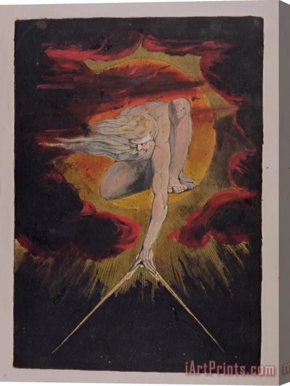 William Blake  Frontispiece from 'Europe. A Prophecy' Stretched Canvas Print / Canvas Art