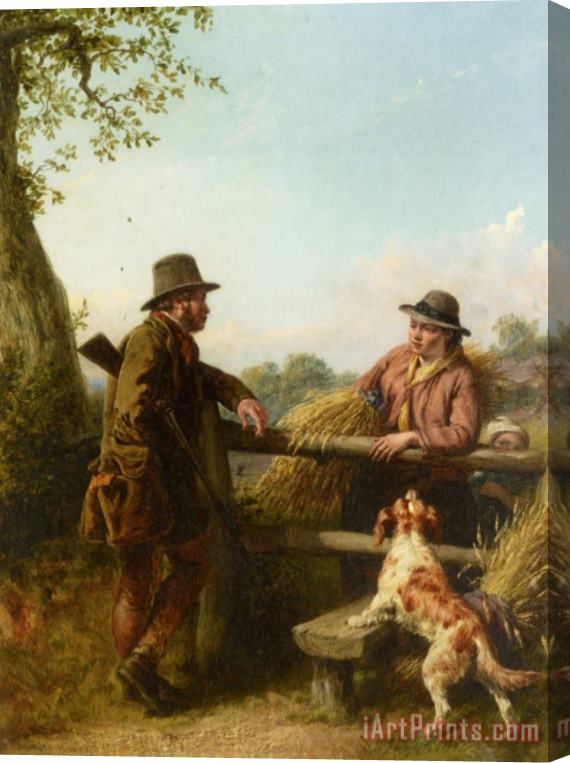 William Bromley III Country Conversation Stretched Canvas Print / Canvas Art