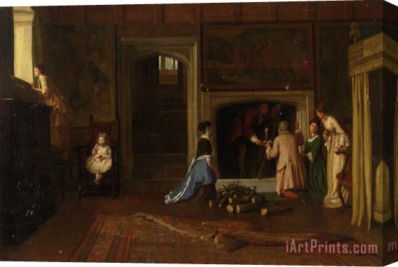 William Frederick Yeames The Jacobites Escape The Punch Room Stretched Canvas Print / Canvas Art