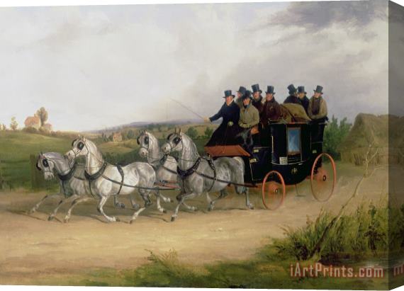 William Joseph Shayer The London to Brighton Stage Coach Stretched Canvas Print / Canvas Art