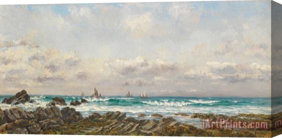 William Lionel Wyllie Boats at Sea Stretched Canvas Print / Canvas Art
