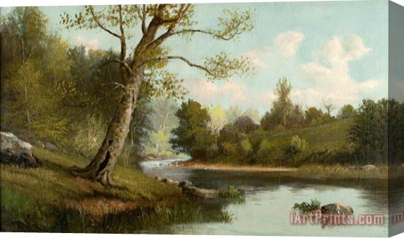 William McKendree Snyder White River Near Seymour Stretched Canvas Print / Canvas Art