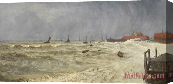 William Pye A Rough Day at Leigh Stretched Canvas Print / Canvas Art