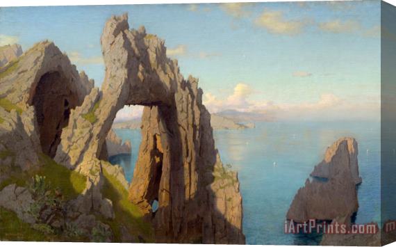 William Stanley Haseltine Natural Arch at Capri Stretched Canvas Painting / Canvas Art