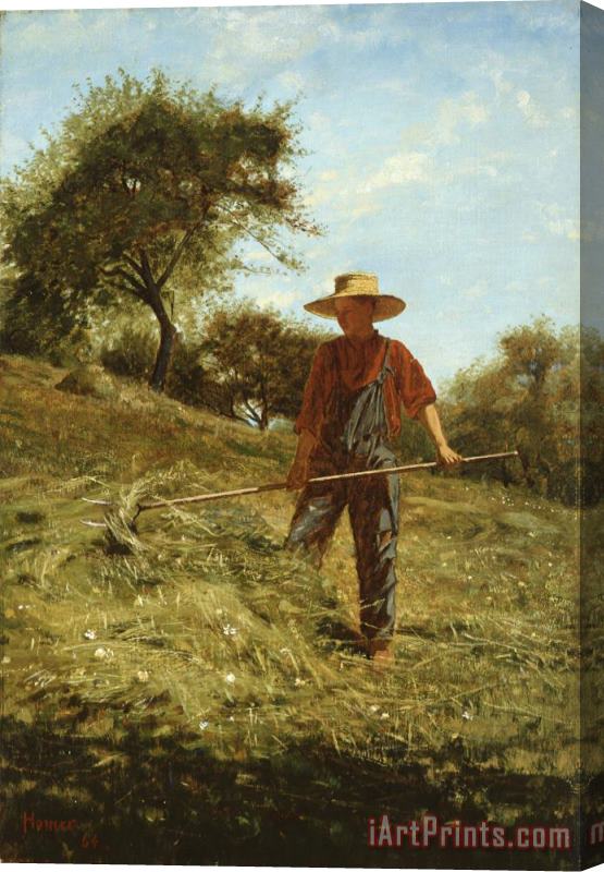 Winslow Homer Haymaking Stretched Canvas Print / Canvas Art