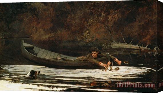Winslow Homer Hound and Hunter Stretched Canvas Painting / Canvas Art