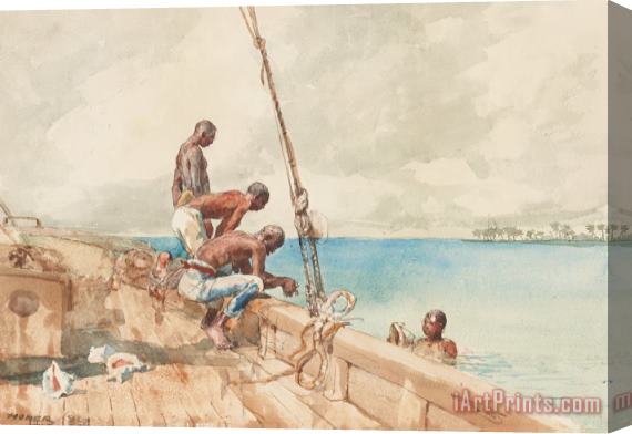 Winslow Homer The Conch Divers Stretched Canvas Print / Canvas Art
