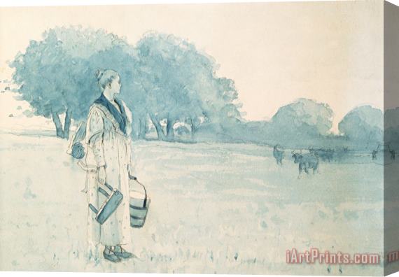 Winslow Homer The Milkmaid Stretched Canvas Painting / Canvas Art