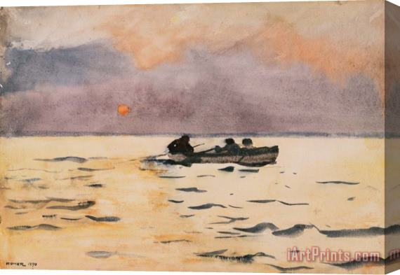 Winslow Homer Winslow Homer Rowing Home Stretched Canvas Painting / Canvas Art