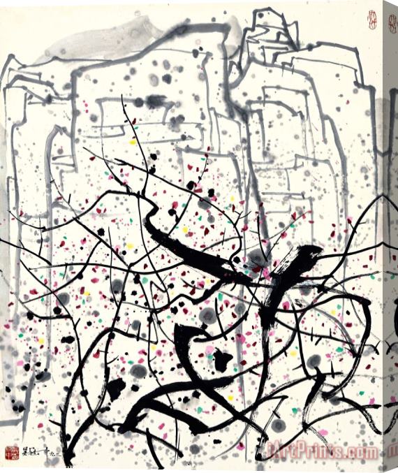 Wu Guanzhong Clear Spring, 1992 Stretched Canvas Painting / Canvas Art