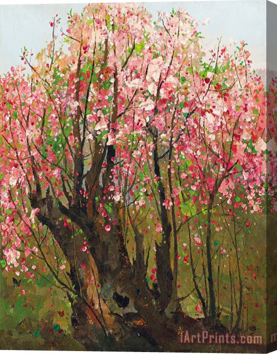 Wu Guanzhong Plum Blossoms, 1973 Stretched Canvas Print / Canvas Art