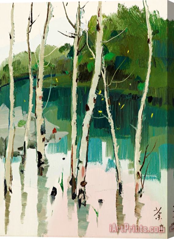 Wu Guanzhong Serenity, 1991 Stretched Canvas Painting / Canvas Art