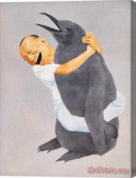 Yue Minjun Penguin, 2000 Stretched Canvas Print / Canvas Art