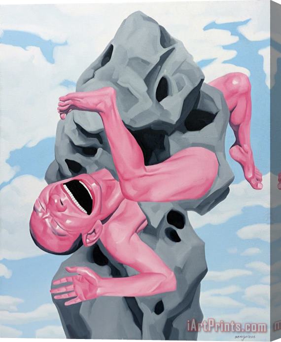 Yue Minjun Untitled (magritte Stone), 2006 Stretched Canvas Print / Canvas Art