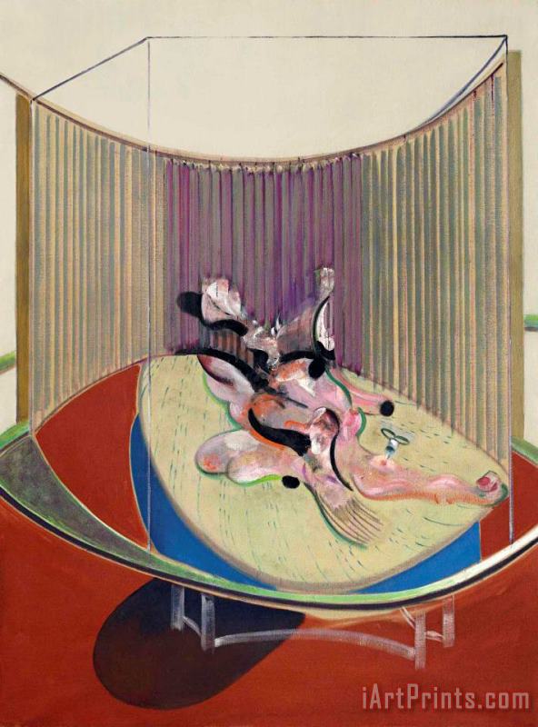 Version No. 2 of Lying Figure with Hypodermic Syringe, 1968 painting - Francis Bacon Version No. 2 of Lying Figure with Hypodermic Syringe, 1968 Art Print