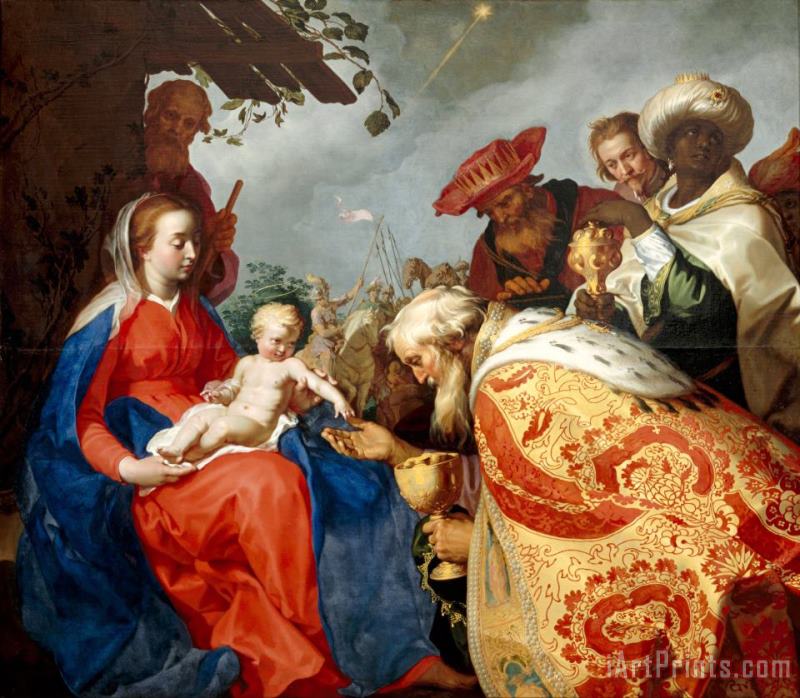 The Adoration of The Magi 2 painting - Abraham Bloemaert The Adoration of The Magi 2 Art Print