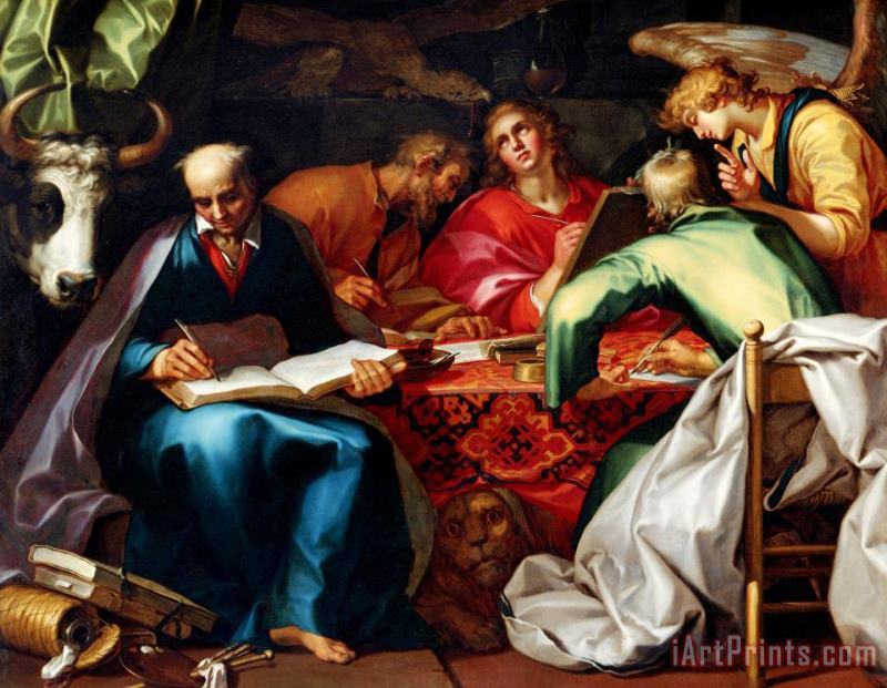 The Four Evangelists painting - Abraham Bloemaert The Four Evangelists Art Print