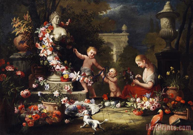 Blumengabe an Venus painting - Abraham Brueghel (breugel, Breughel) Blumengabe an Venus Art Print
