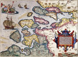 Abraham Ortelius Map of Zeeland