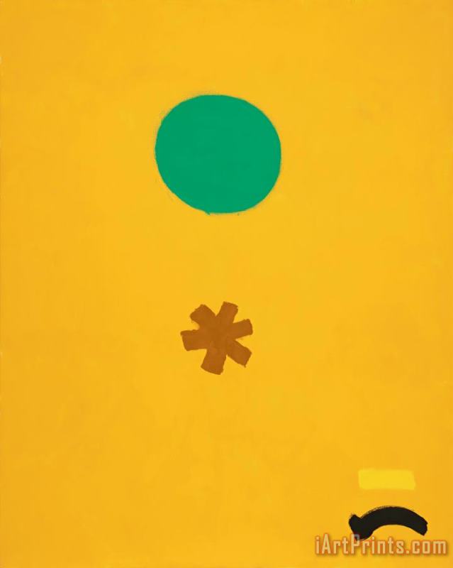 Adolph Gottlieb Black Note, 1971 Art Print