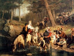 Adolphe Tidemand The Wedding Trek painting