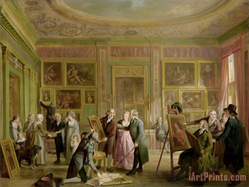 Adriaan de Lelie The Art Gallery of Josephus Augustinus Brentano Art Print