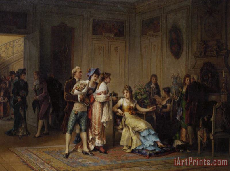 Adrien De Boucherville A Gift for The Chatelaine Art Painting