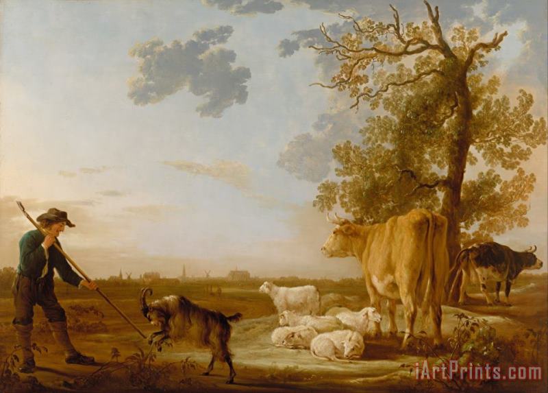 Aelbert Cuyp Landscape with Cattle Art Painting