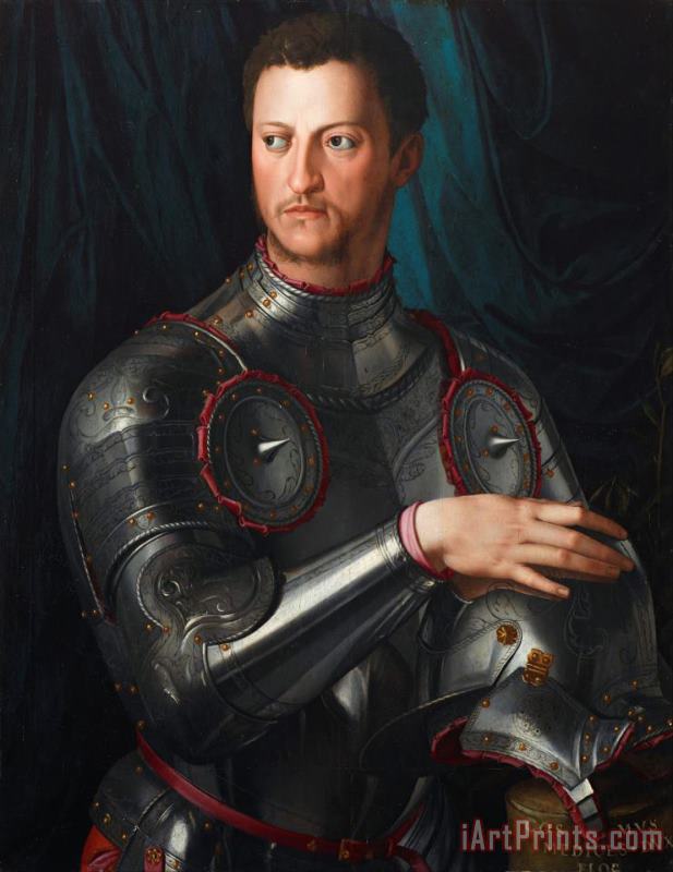 Cosimo I De' Medici in Armour painting - Agnolo Bronzino Cosimo I De' Medici in Armour Art Print