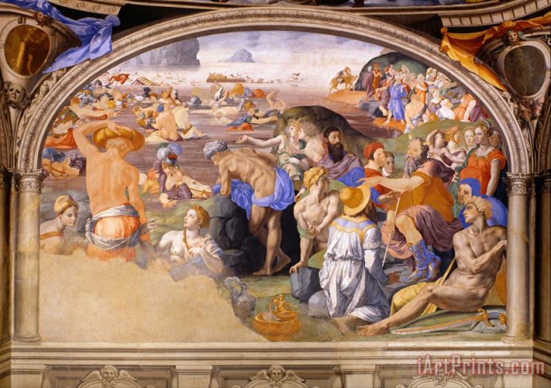 Agnolo Bronzino The Crossing of The Red Sea 2 Art Print