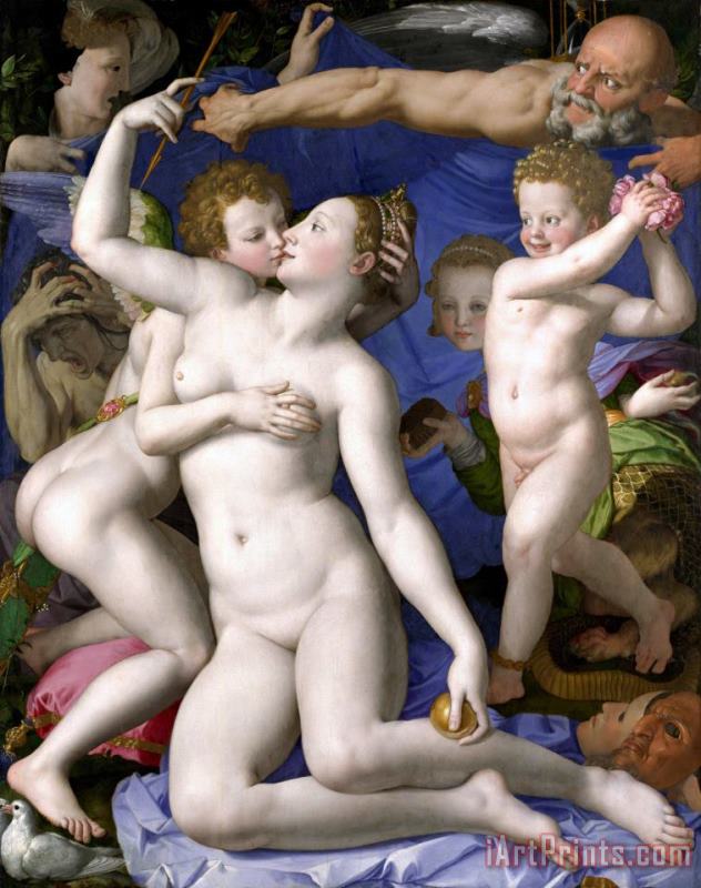 Agnolo Bronzino Venus, Cupid, Folly And Time (allegory of The Triumph of Venus) Art Print