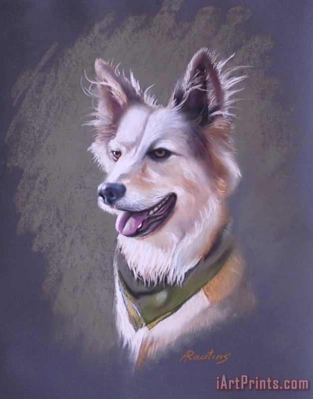 Agris Rautins Portrait of my neighbor's dog Art Painting