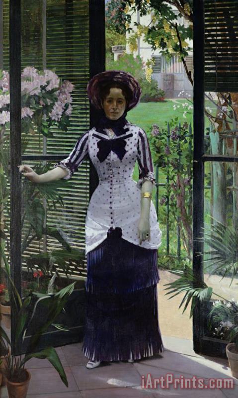 Albert Bartholome In the Greenhouse Art Painting