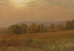 Albert Bierstadt Autumn Landscape New England painting