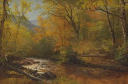 Albert Bierstadt Brook In Woods