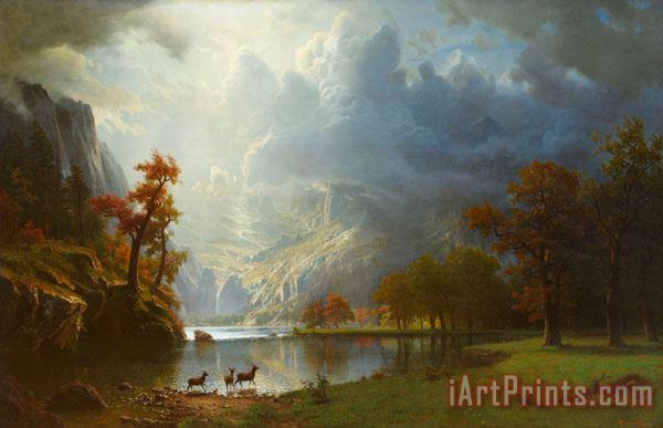 Ge005 painting - Albert Bierstadt Ge005 Art Print