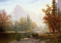 Albert Bierstadt Half Dome Yosemite painting